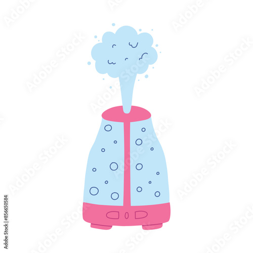 Aroma diffuser vector flat illustration isolated on a white background.