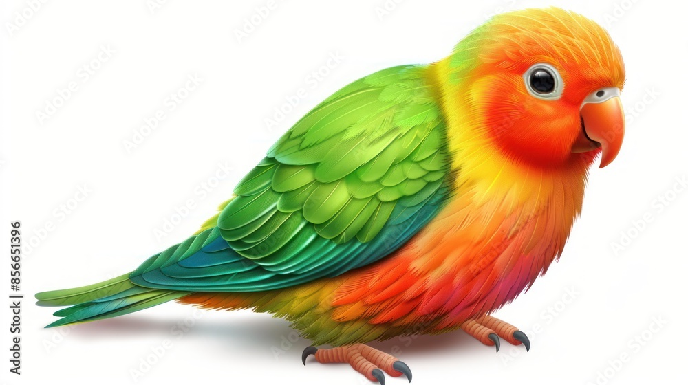 Obraz premium Vibrant Lovebird Portrait