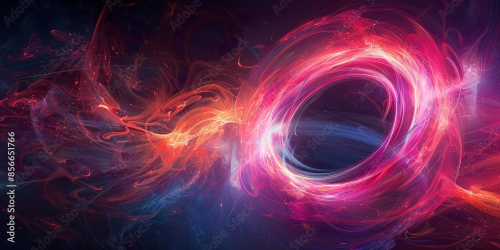 Abstract Cosmic Nebula with Swirling Colors Abstract Cosmic Nebula with Swirling Colors