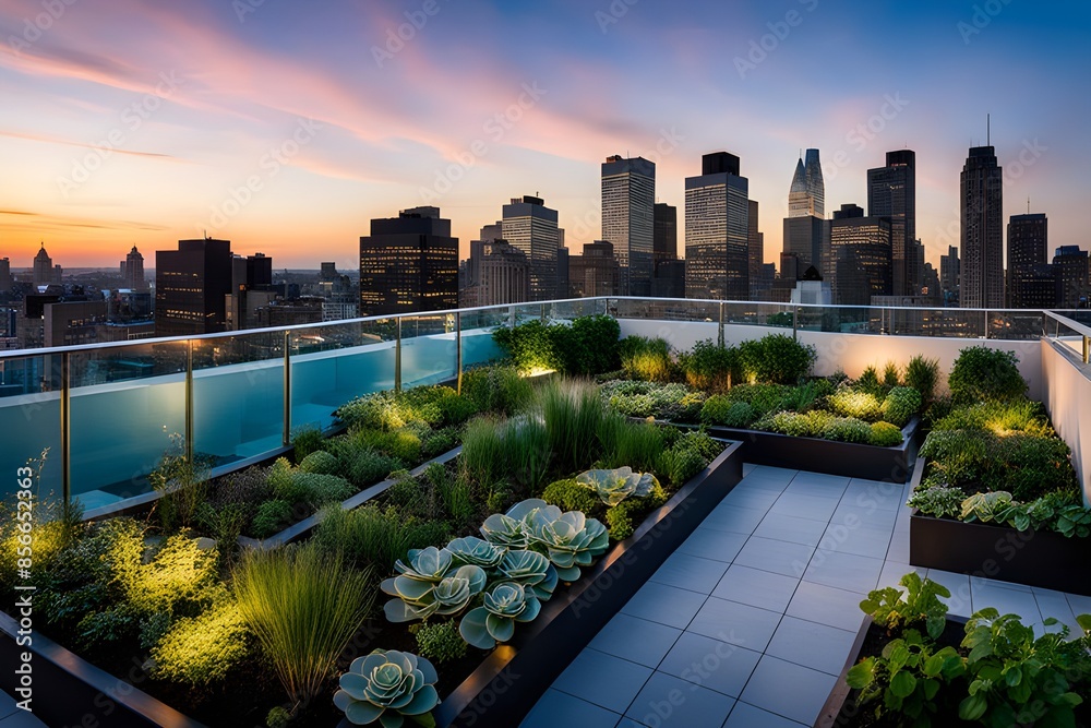 Fototapeta premium rooftop garden