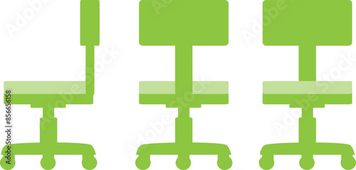 オフィスチェアのイラスト素材