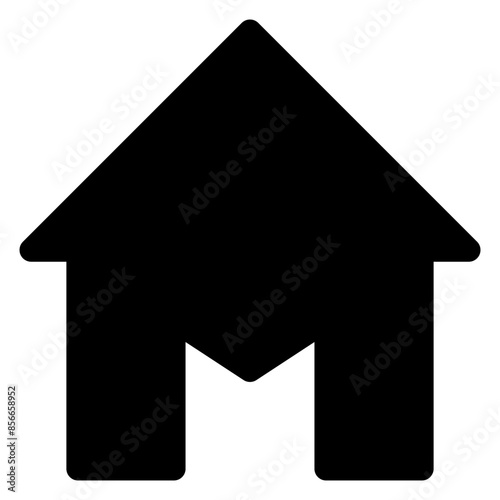 home glyph  icon isolated on white background