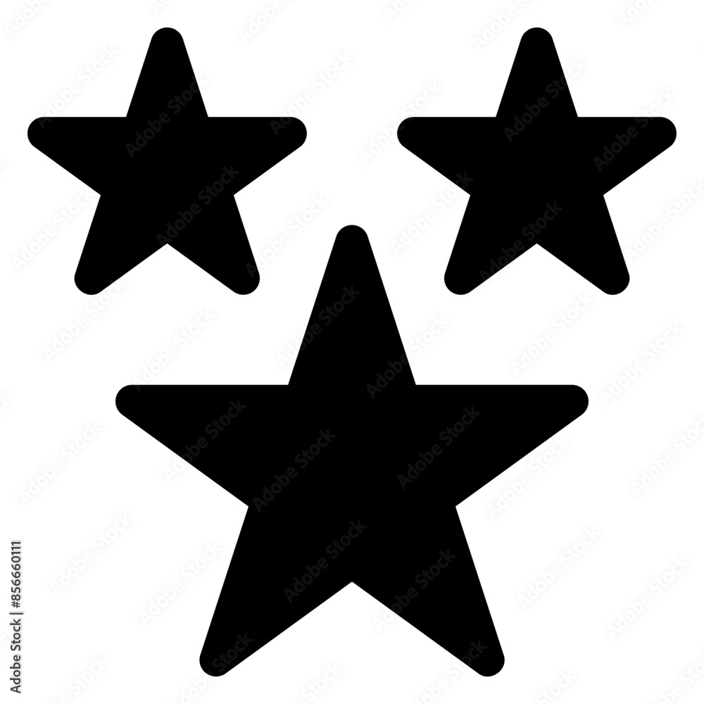 Fototapeta premium star glyph icon isolated on white background