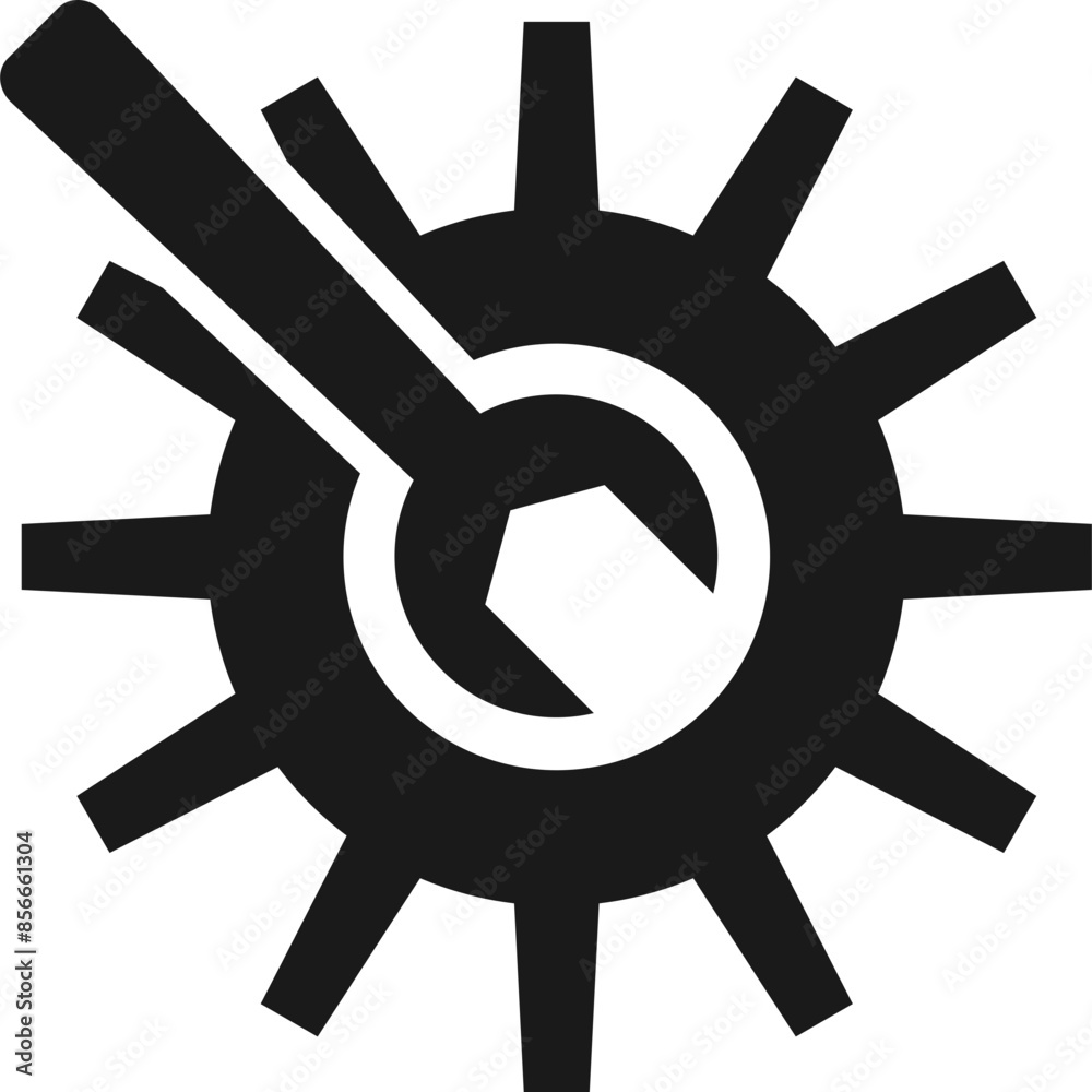Obraz premium Gear Machinery Icon