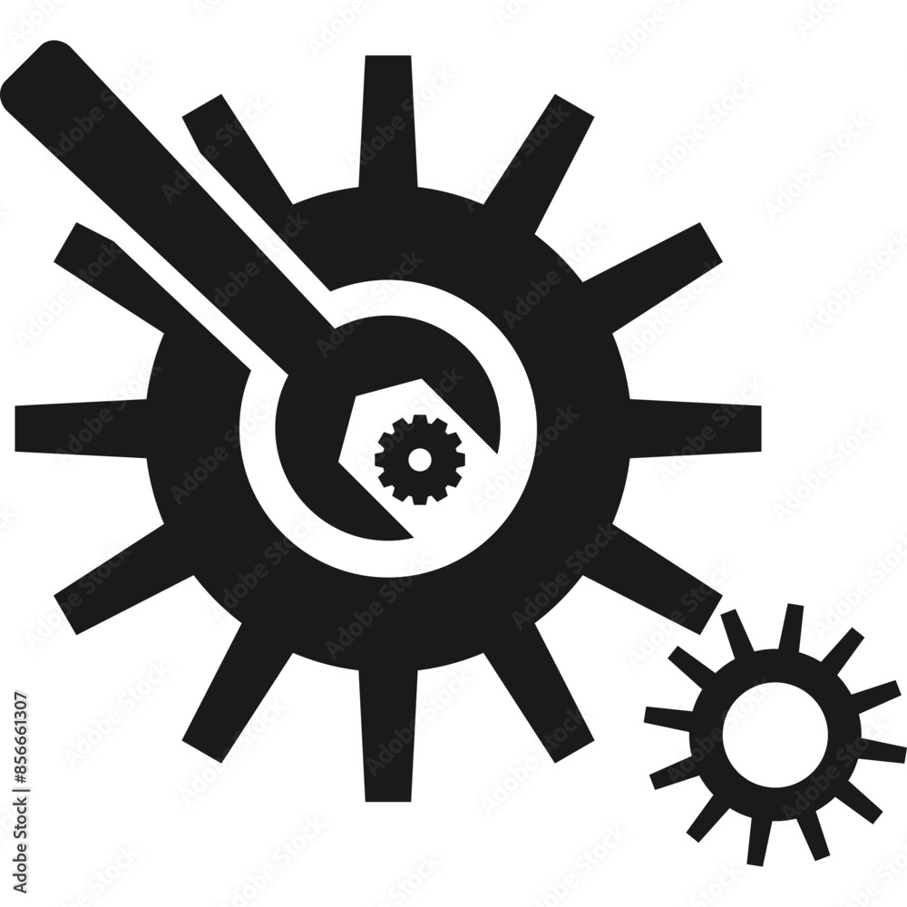 Obraz premium Gear Machinery Icon