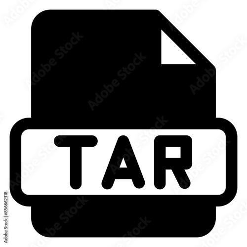 tar glyph icon  vector illustration isolated on white background