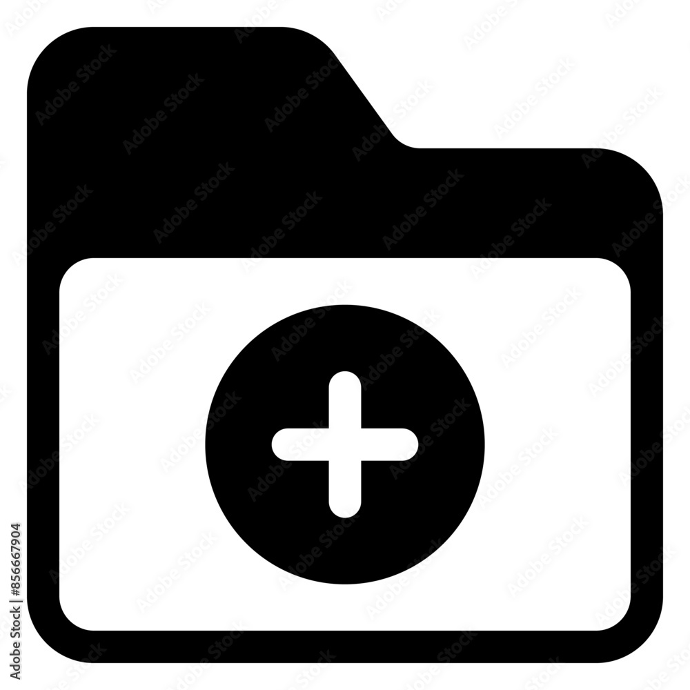 Obraz premium add glyph icon vector illustration isolated on white background