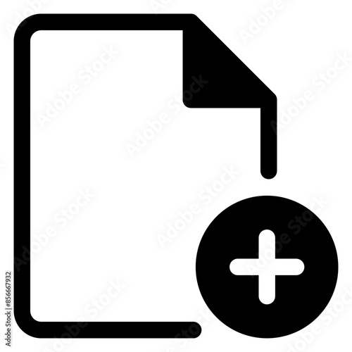 add glyph icon vector illustration  isolated on white background