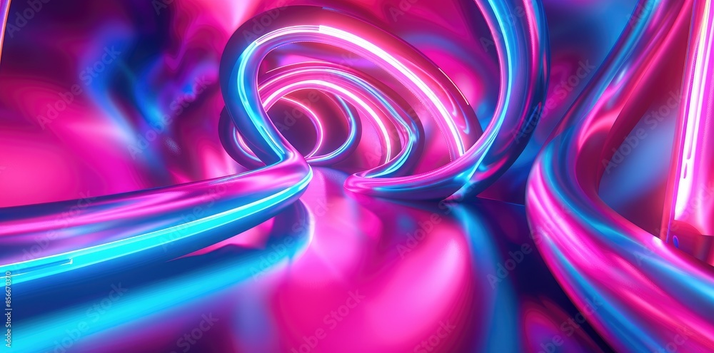 Soft and calming neon circles interlocked in a serene void, providing a contemplative and peaceful visual experience. Soft and calming neon circles interlocked in a serene void, providing a contemplative and peaceful visual experience.