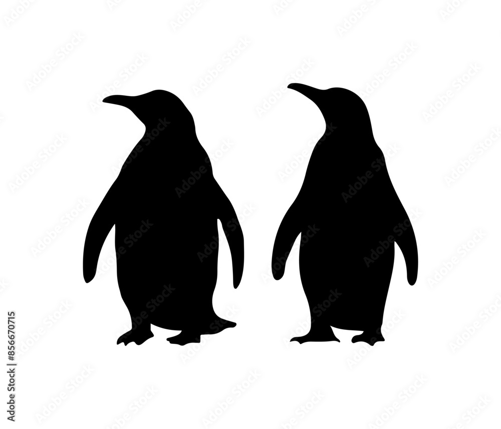 Obraz premium penguin vector icon logo cartoon character fish salmon illustration doodle
