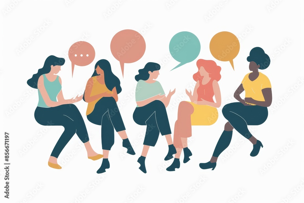 Chat, contact, communicate, online illustration background Chat, contact, communicate, online illustration background
