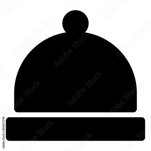 cloche glyph icon vector illustration  isolated on white background