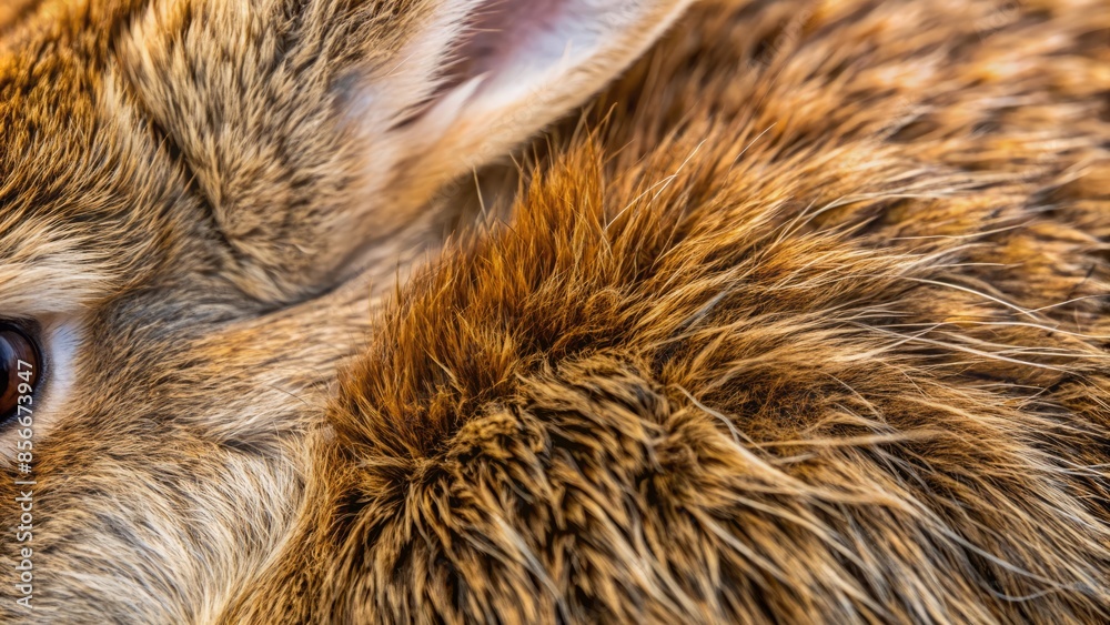 Brown Fur Of A Deer Close Up Brown Fur Of A Deer Close Up