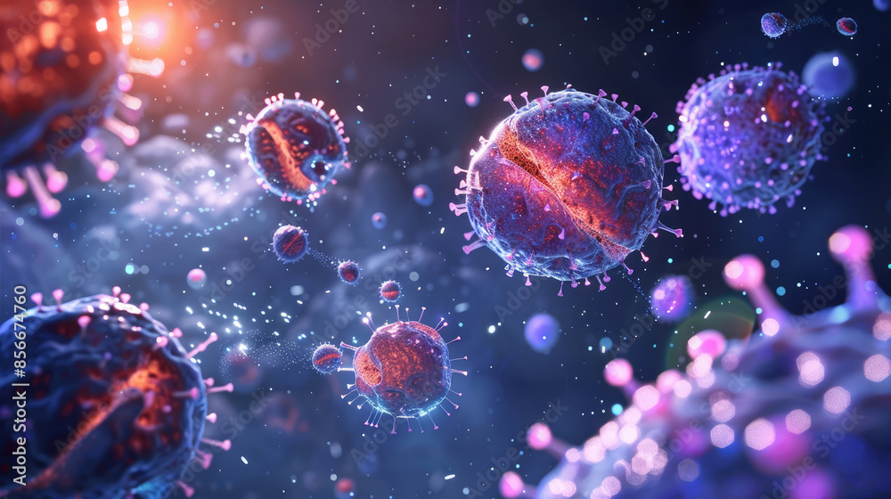 Cells Releasing Cytokines and Antibodies to Combat Viral Infections Cells Releasing Cytokines and Antibodies to Combat Viral Infections