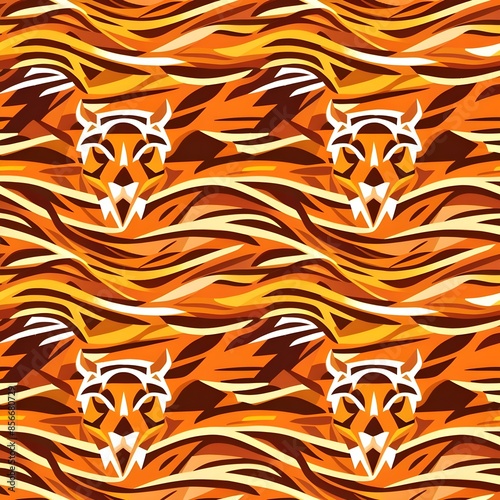 pattern with tiger