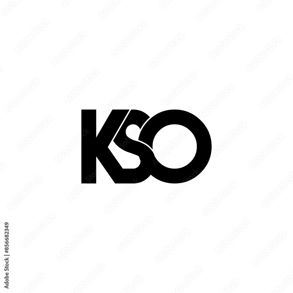 kso typography letter monogram logo design kso typography letter monogram logo design