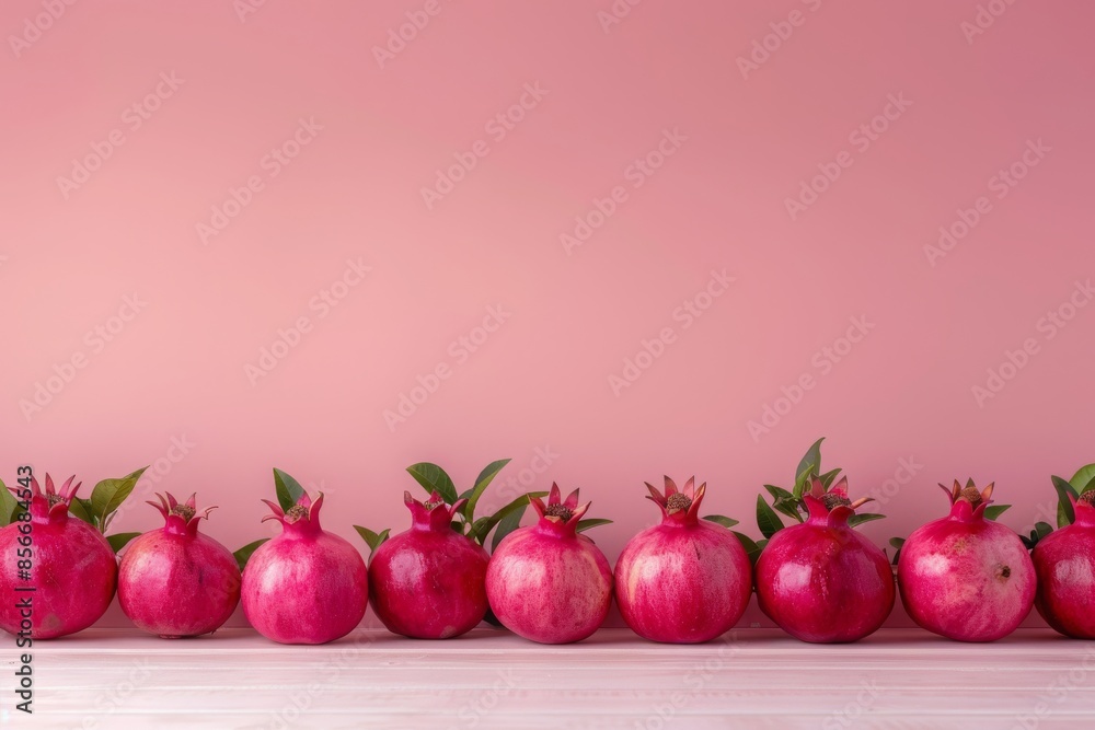 Surreal Minimalism Background with Pomegranates Surreal Minimalism Background with Pomegranates