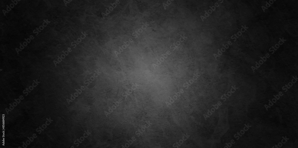 Abstract black stone wall texture grunge rock surface. Old wall stone for dark black distressed grunge background wallpaper. rough concrete wall. dark gray background backdrop. wide panoramic banner.