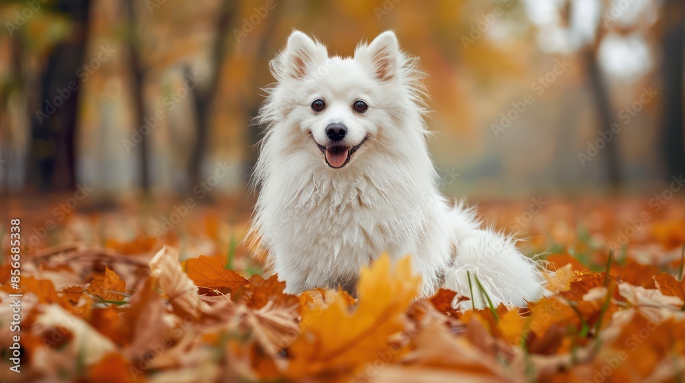 The American Eskimo Dog is a breed known for its fluffy white coat and lively personality The American Eskimo Dog is a breed known for its fluffy white coat and lively personality
