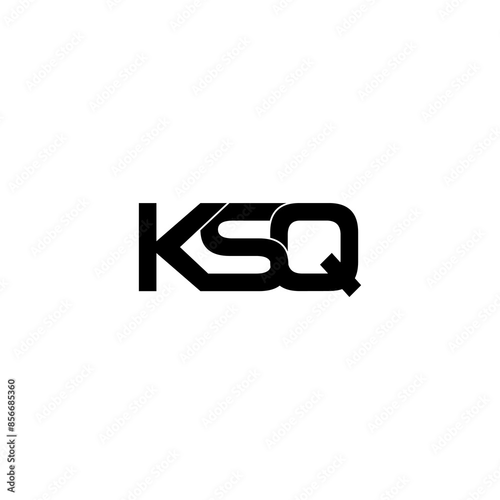 ksq lettering initial monogram logo design ksq lettering initial monogram logo design