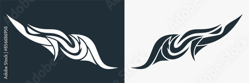 tribal tatoo wings background beauty and the beast art illustrations