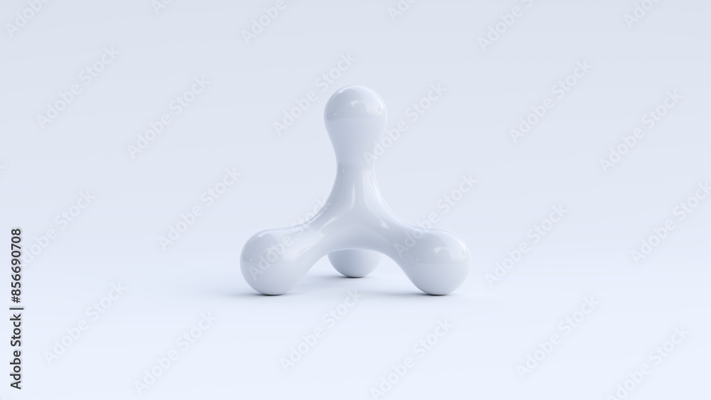 white massage knob object on white background white massage knob object on white background
