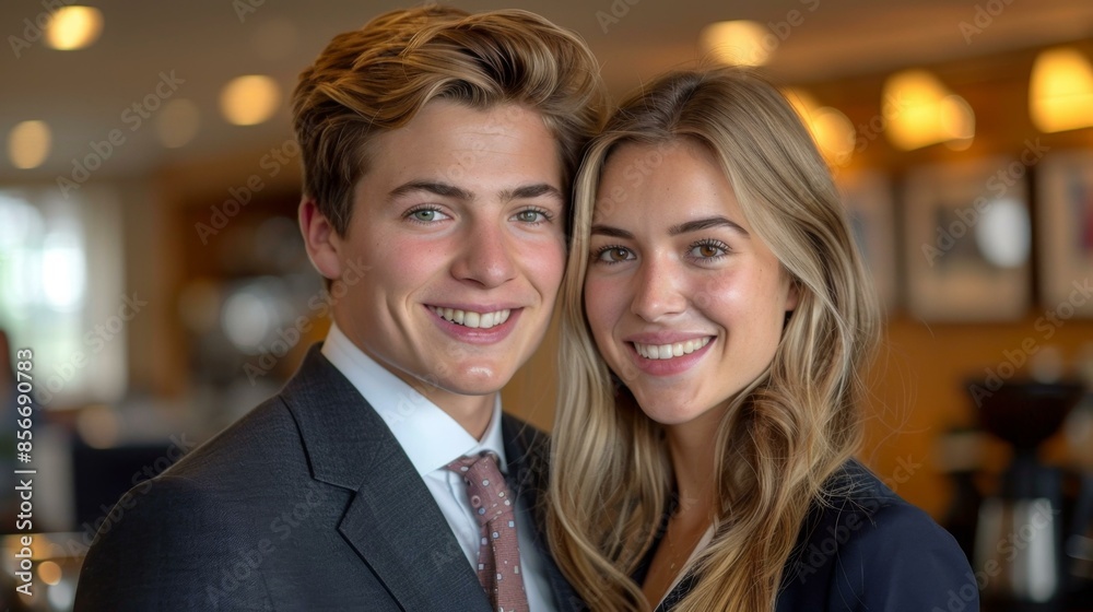 Young Couple Posing for Picture