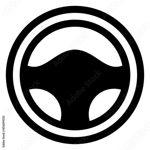 steering glyph icon vector illustration  isolated on white background