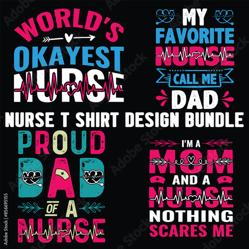 nurse t shirt design bundle  typography,nurse t shirt funny,vector,medicine, nurse,
