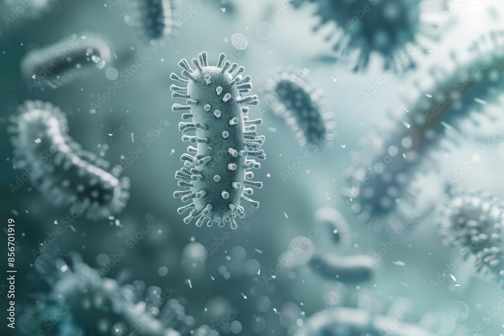 Naklejka premium A close-up shot of a small creature, likely an insect larva, sitting on a bright blue surface