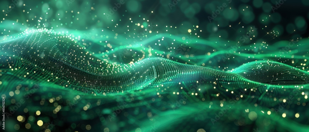 Abstract Green and Gold Background. Abstract Green and Gold Background.