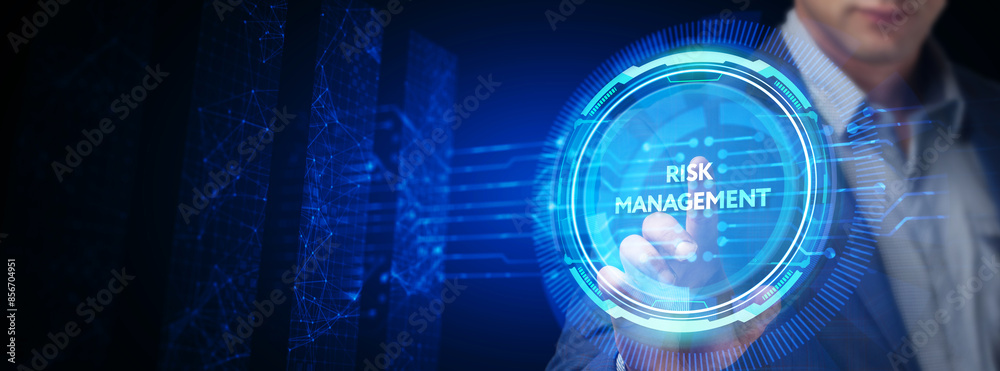 Risk Management and Assessment for Business Investment Concept. Business, Technology, Internet and network concept. Risk Management and Assessment for Business Investment Concept. Business, Technology, Internet and network concept.