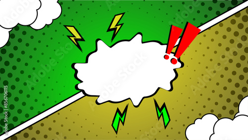 Pop art background style poster vector illustration design, Comic book colorful frames background