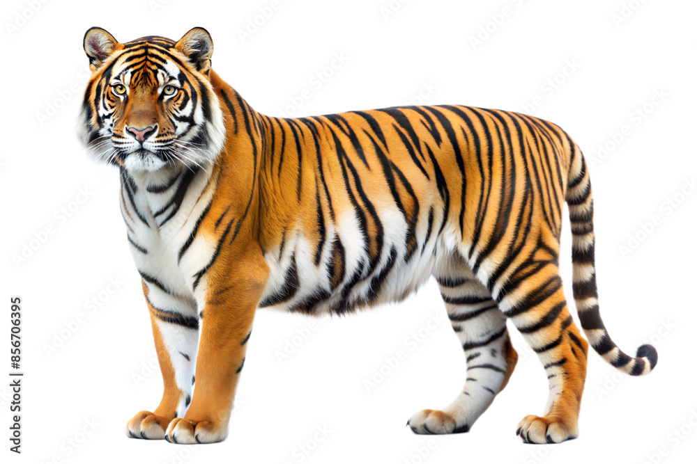 Fototapeta premium tiger on a transparent background