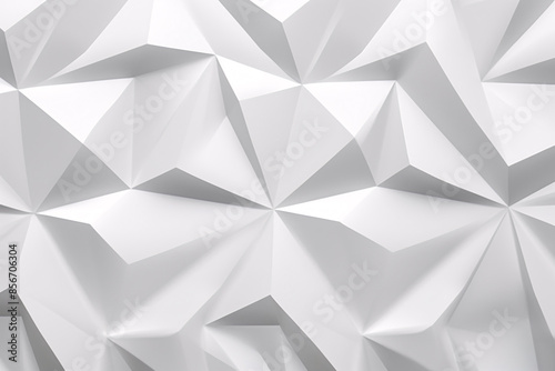 Modern Abstract Geometric Pattern with Overlapping Gray Triangles on a White Background