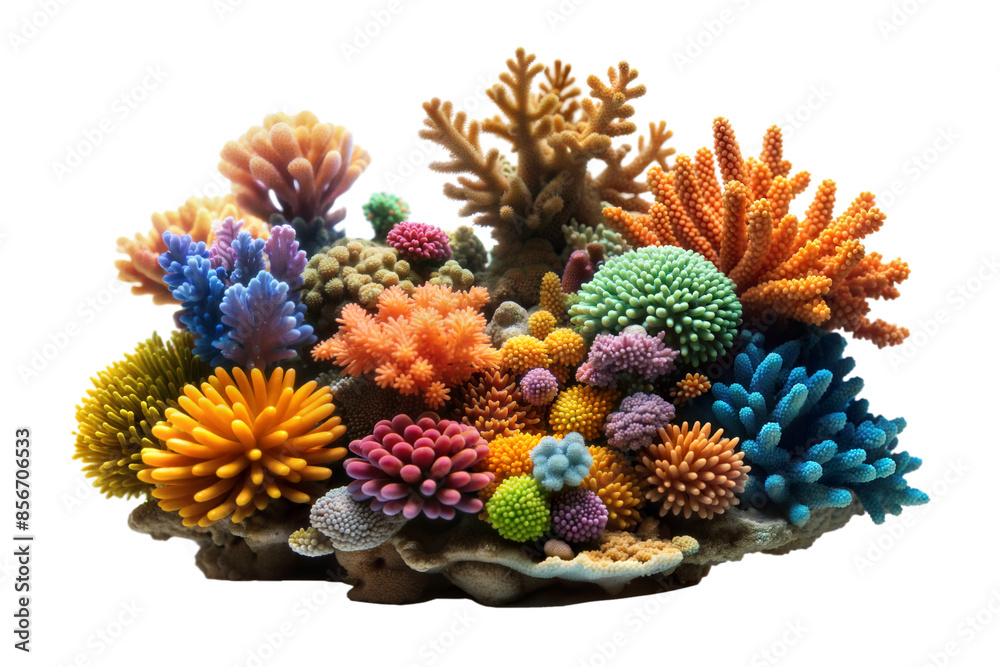 coral on a transparent background coral on a transparent background