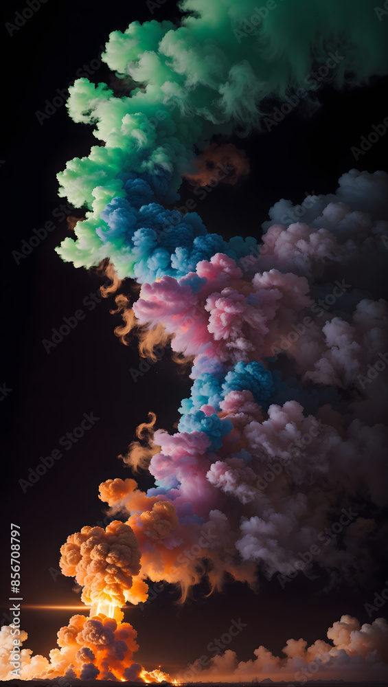 Obraz premium rainbow over the sea