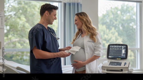 The Pregnant Woman and Doctor photo