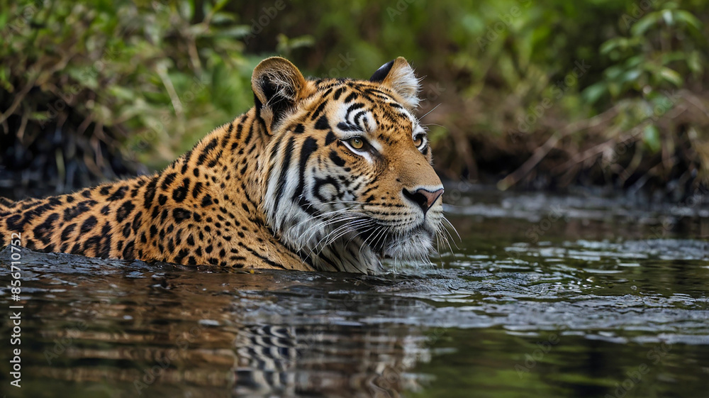 tiger in water