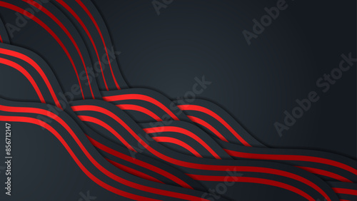 abstract dope Red and black landscape background