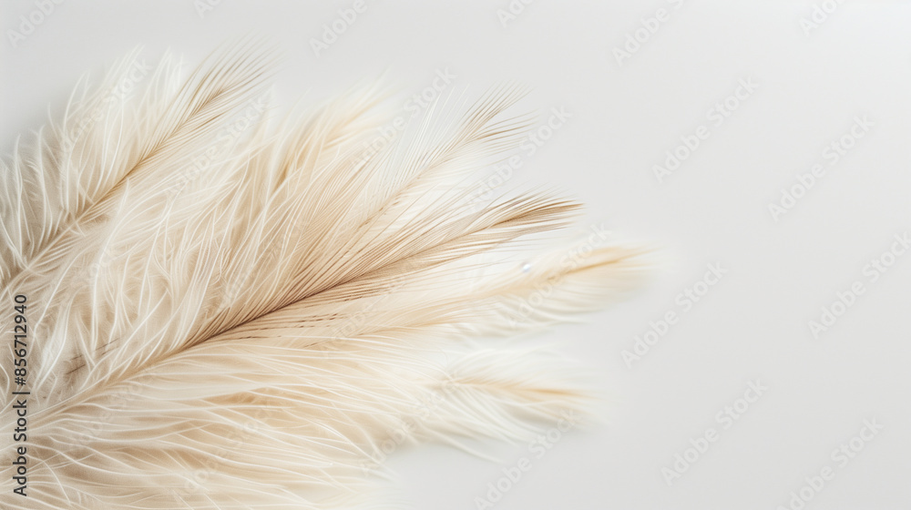 Close-Up of Soft Beige Feathers Close-Up of Soft Beige Feathers