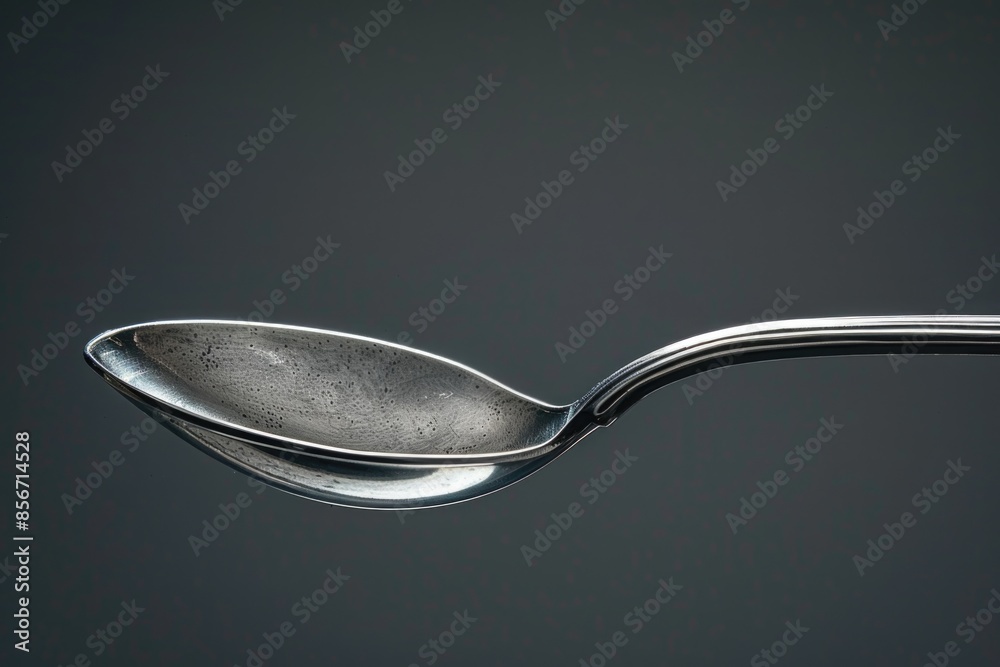 A spoon with a liquid substance on its surface, suitable for use in various settings such as meals, snacks, or picnics A spoon with a liquid substance on its surface, suitable for use in various settings such as meals, snacks, or picnics
