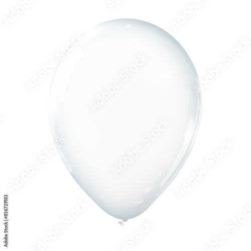 Clear balloon png sticker, party collage element, transparent background