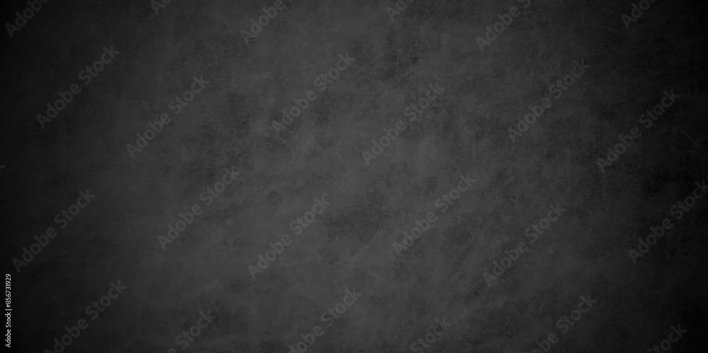 Abstract black stone wall texture grunge rock surface. Old wall stone for dark black distressed grunge background wallpaper. rough concrete wall. dark gray background backdrop. wide panoramic banner.