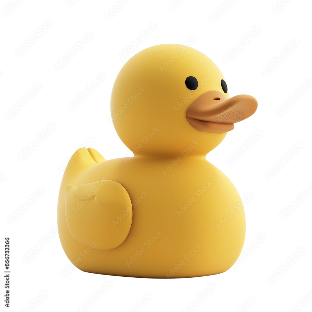 Cute yellow rubber duck isolated on a white background. Perfect for bath time, children's toys, and playful decor. Cute yellow rubber duck isolated on a white background. Perfect for bath time, children's toys, and playful decor.