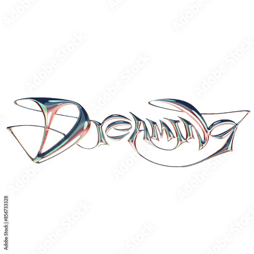3d tribal with chrome and silver