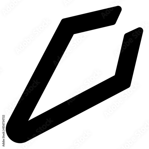 tweezers glyph  icon vector illustration isolated on white background