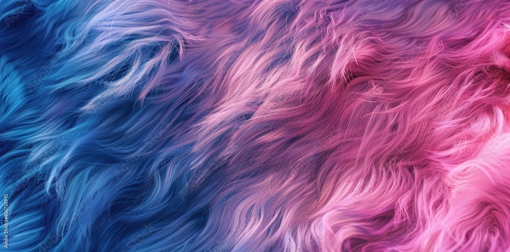 Fototapeta premium colourful furry fabric close up, in the style of Plush material, octane render, animal fur, mink hat texture, luster, animated gifs,