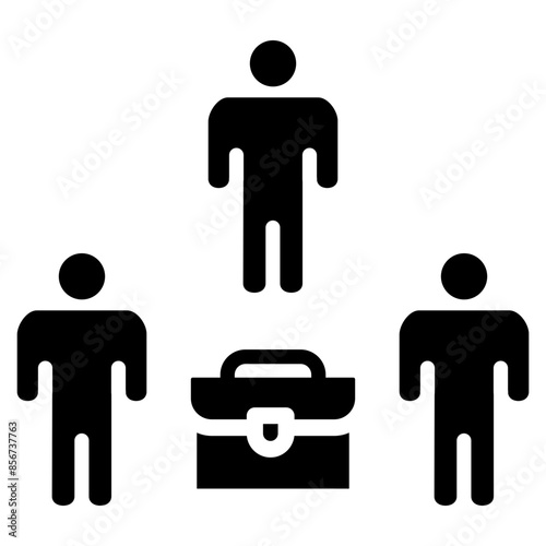 Colleagues Teamwork  Icon Element For Design