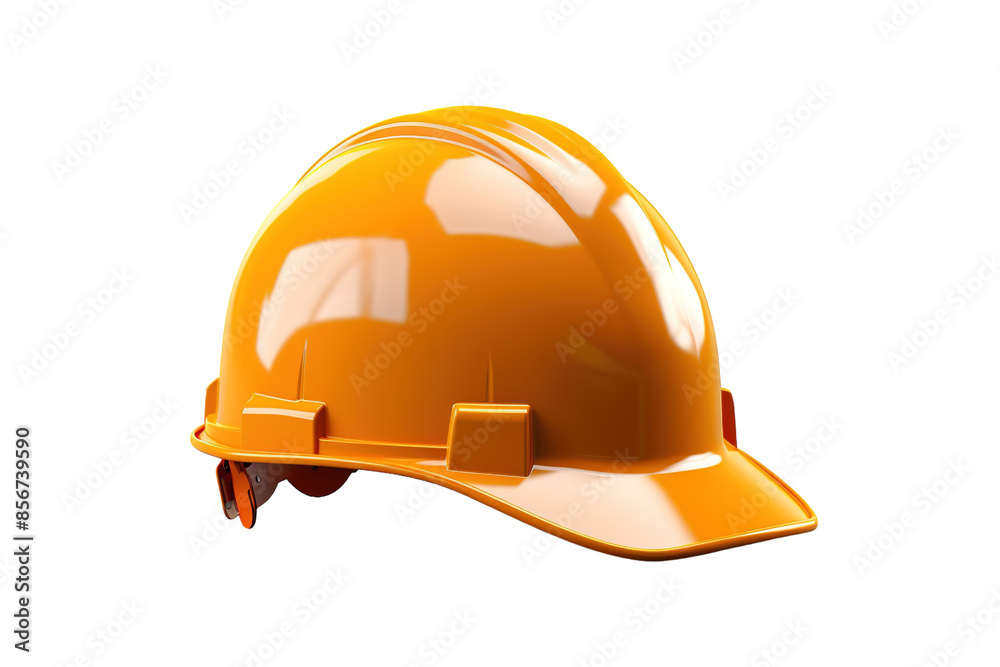 A Gleaming Yellow Hard Hat, Ready for Work on a Clear PNG or White Background. A Gleaming Yellow Hard Hat, Ready for Work on a Clear PNG or White Background.
